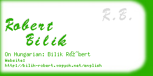 robert bilik business card